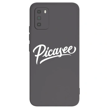 Picasee silikónový čierny obal pre Xiaomi Poco M3 - Picasee - old logo - white