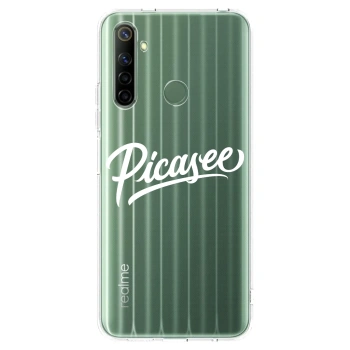 Picasee silikónový prehľadný obal pre Realme 6i - Picasee - old logo - white