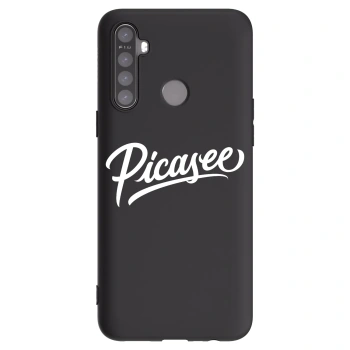 Picasee silikónový čierny obal pre Realme 6i - Picasee - old logo - white