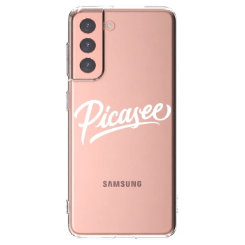 Picasee silikónový prehľadný obal pre Samsung Galaxy S21 5G G991B - Picasee - old logo - white