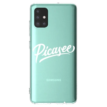 Picasee silikónový prehľadný obal pre Samsung Galaxy M31s - Picasee - old logo - white