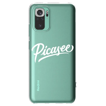 Picasee silikónový prehľadný obal pre Xiaomi Redmi Note 10 Pro - Picasee - old logo - white