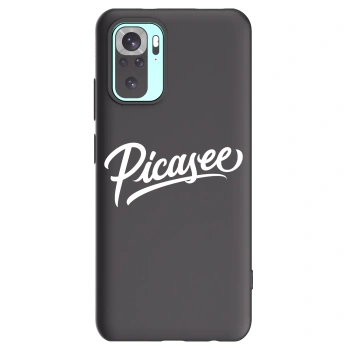 Picasee silikónový čierny obal pre Xiaomi Redmi Note 10 Pro - Picasee - old logo - white