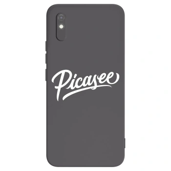 Picasee silikónový čierny obal pre Xiaomi Redmi 9AT - Picasee - old logo - white