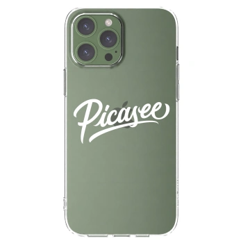 Picasee silikónový prehľadný obal pre Apple iPhone 13 Pro Max - Picasee - old logo - white