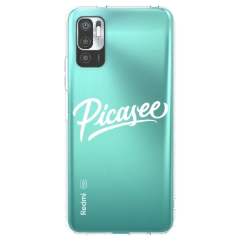 Picasee silikónový prehľadný obal pre Xiaomi Redmi Note 10 5G - Picasee - old logo - white