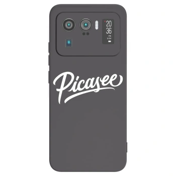 Picasee silikónový čierny obal pre Xiaomi Mi 11 Ultra - Picasee - old logo - white