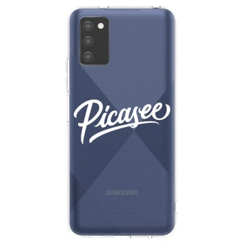Picasee silikónový prehľadný obal pre Samsung Galaxy A02s A025G - Picasee - old logo - white
