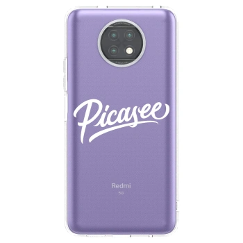 Picasee silikónový prehľadný obal pre Xiaomi Redmi Note 9T - Picasee - old logo - white
