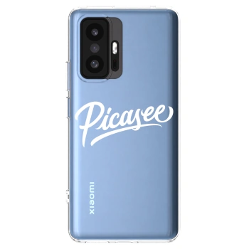 Picasee silikónový prehľadný obal pre Xiaomi 11T - Picasee - old logo - white