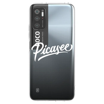 Picasee silikónový prehľadný obal pre Xiaomi Poco M3 Pro 5G - Picasee - old logo - white
