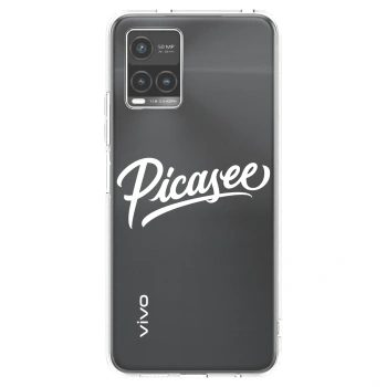Picasee silikónový prehľadný obal pre Vivo Y33s - Picasee - old logo - white