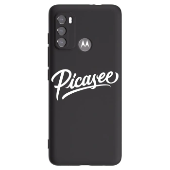 Picasee silikónový čierny obal pre Motorola Moto G60 - Picasee - old logo - white