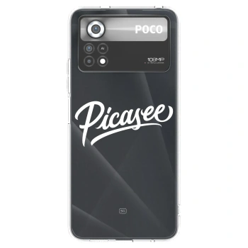 Picasee silikónový prehľadný obal pre Xiaomi Poco X4 Pro 5G - Picasee - old logo - white