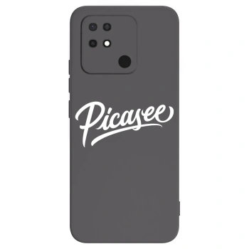 Picasee silikónový čierny obal pre Xiaomi Redmi 10C - Picasee - old logo - white