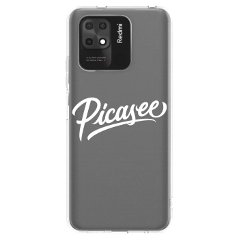 Picasee silikónový prehľadný obal pre Xiaomi Redmi 10C - Picasee - old logo - white