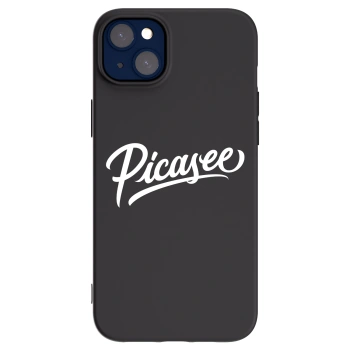 Picasee silikónový čierny obal pre Apple iPhone 14 Plus - Picasee - old logo - white