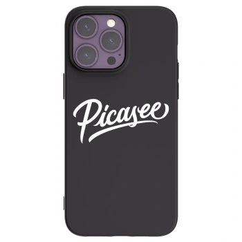 Picasee silikónový čierny obal pre Apple iPhone 14 Pro Max - Picasee - old logo - white