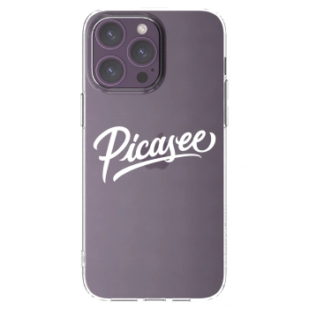 Picasee silikónový prehľadný obal pre Apple iPhone 14 Pro Max - Picasee - old logo - white
