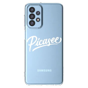 Picasee silikónový prehľadný obal pre Samsung Galaxy A23 A235F 4G - Picasee - old logo - white