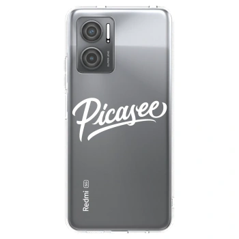 Picasee silikónový prehľadný obal pre Xiaomi Redmi 10 5G - Picasee - old logo - white