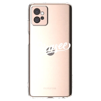Picasee silikónový prehľadný obal pre Motorola Moto G32 - Picasee - old logo - white