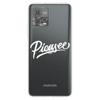 Picasee silikónový prehľadný obal pre Motorola Moto G72 - Picasee - old logo - white