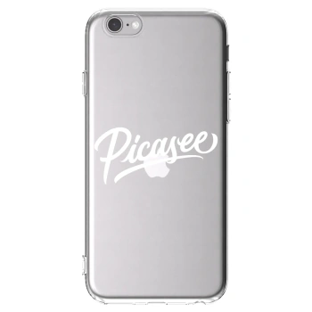 Picasee silikónový prehľadný obal pre Apple iPhone 6/6S - Picasee - old logo - white