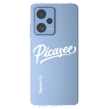 Picasee silikónový prehľadný obal pre Xiaomi Redmi Note 12 Pro 5G - Picasee - old logo - white