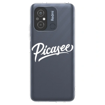 Picasee silikónový prehľadný obal pre Xiaomi Redmi 12C - Picasee - old logo - white