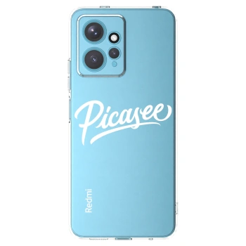 Picasee silikónový prehľadný obal pre Xiaomi Redmi Note 12 4G - Picasee - old logo - white