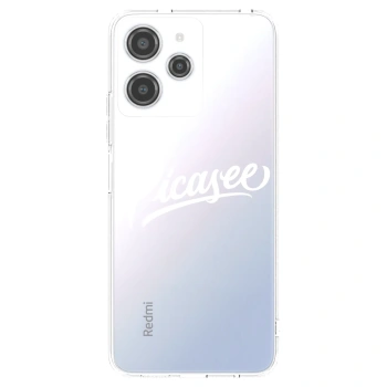 Picasee silikónový prehľadný obal pre Xiaomi Redmi 12 4G - Picasee - old logo - white