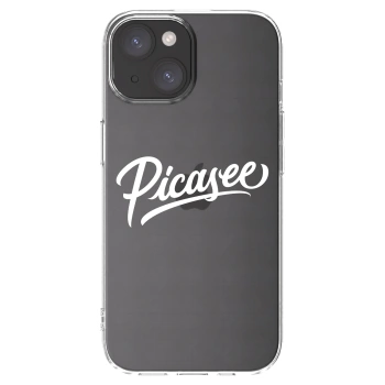 Picasee silikónový prehľadný obal pre Apple iPhone 15 - Picasee - old logo - white