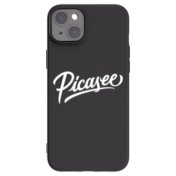 Picasee silikónový čierny obal pre Apple iPhone 15 Plus - Picasee - old logo - white