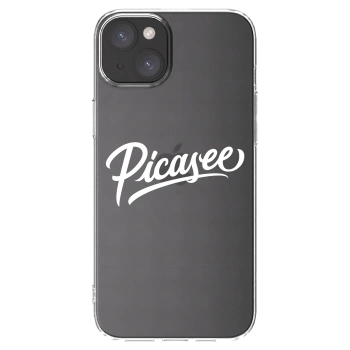 Picasee silikónový prehľadný obal pre Apple iPhone 15 Plus - Picasee - old logo - white