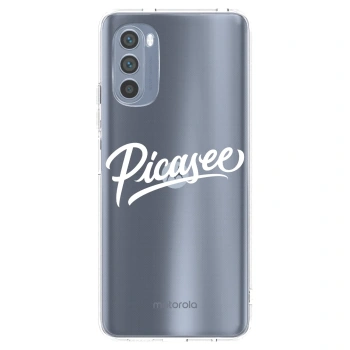 Picasee silikónový prehľadný obal pre Motorola Moto G62 - Picasee - old logo - white