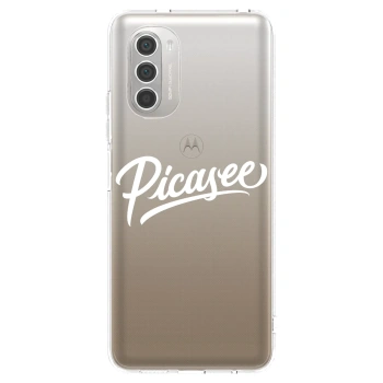 Picasee silikónový prehľadný obal pre Motorola Moto G51 - Picasee - old logo - white