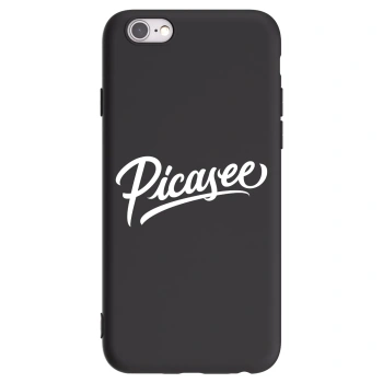 Picasee silikónový čierny obal pre Apple iPhone 6/6S - Picasee - old logo - white