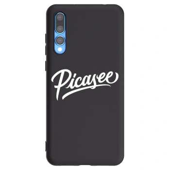 Picasee silikónový čierny obal pre Huawei P20 Pro - Picasee - old logo - white