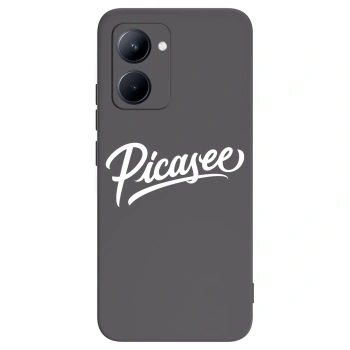 Picasee silikónový čierny obal pre Realme C33 (2023) - Picasee - old logo - white
