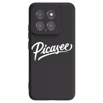 Picasee silikónový čierny obal pre Xiaomi 14 - Picasee - old logo - white