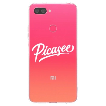 Picasee silikónový prehľadný obal pre Xiaomi Mi 8 Lite - Picasee - old logo - white