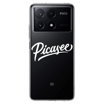 Picasee silikónový prehľadný obal pre Xiaomi Poco X6 Pro - Picasee - old logo - white