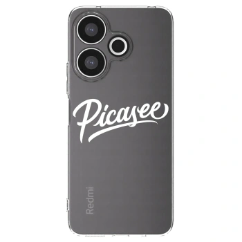 Picasee silikónový prehľadný obal pre Xiaomi Redmi 13 4G - Picasee - old logo - white