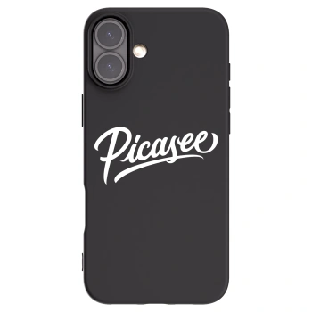 Picasee silikónový čierny obal pre Apple iPhone 16 Plus - Picasee - old logo - white