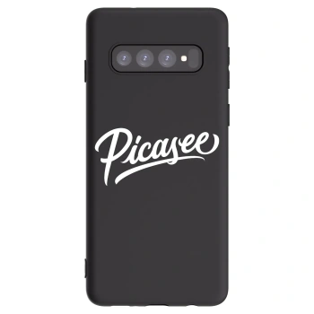 Picasee silikónový čierny obal pre Samsung Galaxy S10 G973 - Picasee - old logo - white