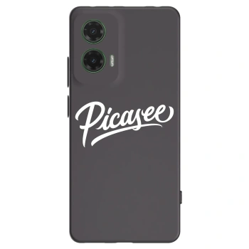 Picasee silikónový čierny obal pre Motorola Moto G35 5G - Picasee - old logo - white