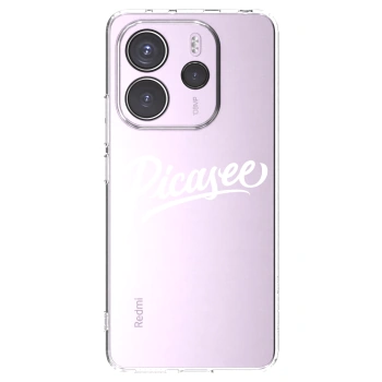 Picasee silikónový prehľadný obal pre Xiaomi Redmi Note 14 4G - Picasee - old logo - white