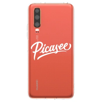 Picasee silikónový prehľadný obal pre Huawei P30 - Picasee - old logo - white