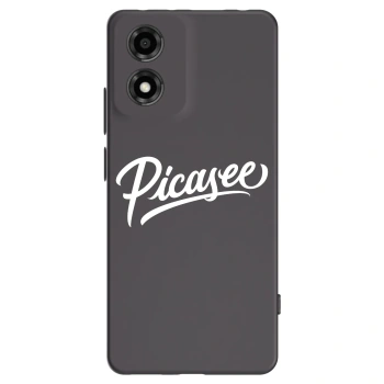 Picasee silikónový čierny obal pre Motorola Moto E14 - Picasee - old logo - white